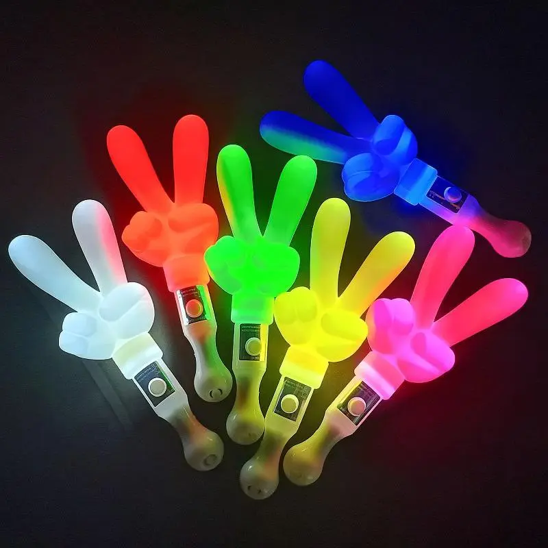 1 3 6pcs Finger Lightstick Kpop Fluorescent Stick LED Glow Stick Concert Bar Glow Rods Idol Star Cheer Rod Luminous Props