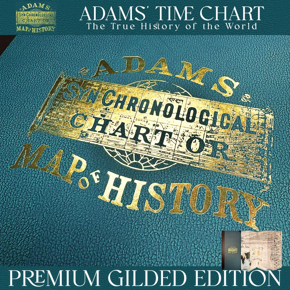Adams Chart of History 2.0 — Classic Gold Foil Edition | From Adam to the Founding Fathers, the Perfect America 250th Anniversary Gift | 23-Foot Biblical & World History Timeline | Premium Hardcover with Gold Foil Accents | 1776–2026