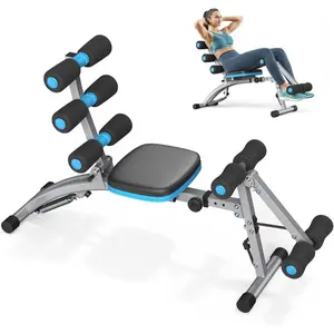 Home Gym Adjustable Training Bench, 300 LBS Weight Capacity, Multifunctional Full Body Workout Chair