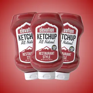 3 pack Elevation Restaurant Style Ketchup, 20 oz Bottle