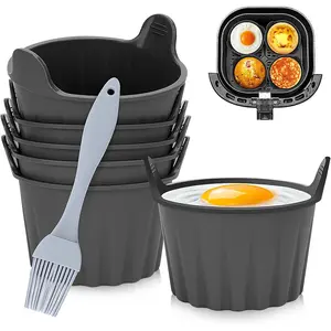 Reusable Silicone Baking Cups, BPA-Free Muffin Liners, Dishwasher Safe, 2.9x2.9x1.3 Inches, Multi-Color, 12 Pack, Silicone Molds