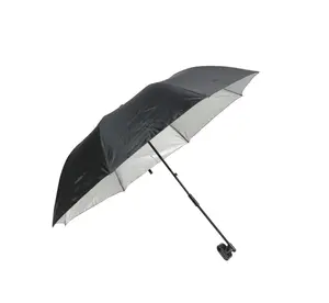 Chair Umbrella with Clamp Black Large Portable Umbrella for Chair Use