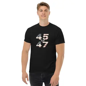 45 47 Trump Vintage USA  Flag and Eagle 2024 President Election Politic Unisex classic T-shirt