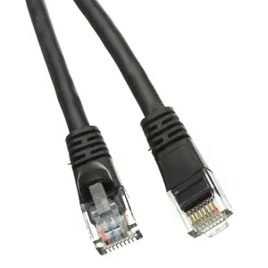 Cable Wholesale  Cat5e Black Ethernet Patch Cable, Snagless & Molded Boot - 5 ft.