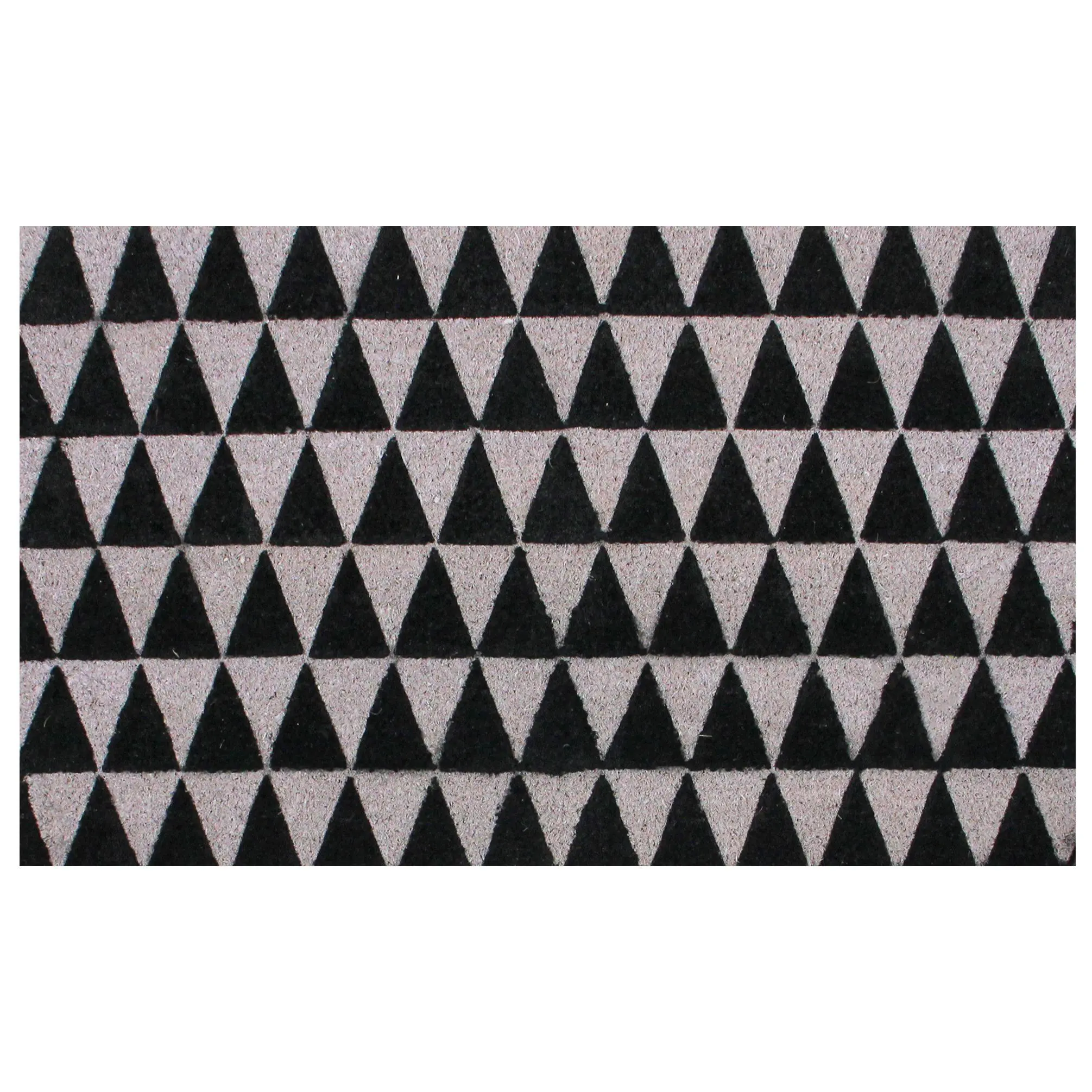 Northlight Black & Gray 3D Triangle Print 17" x 29" Doormat
