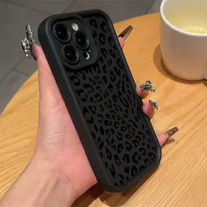 Apple Protective Case Tpu Phone Cover Leopard Print for iPhone 11-17 Pro Max,XS,XR,XS Max,6-8 Plus, Perfect Gift for Women & Teens, Accessories
