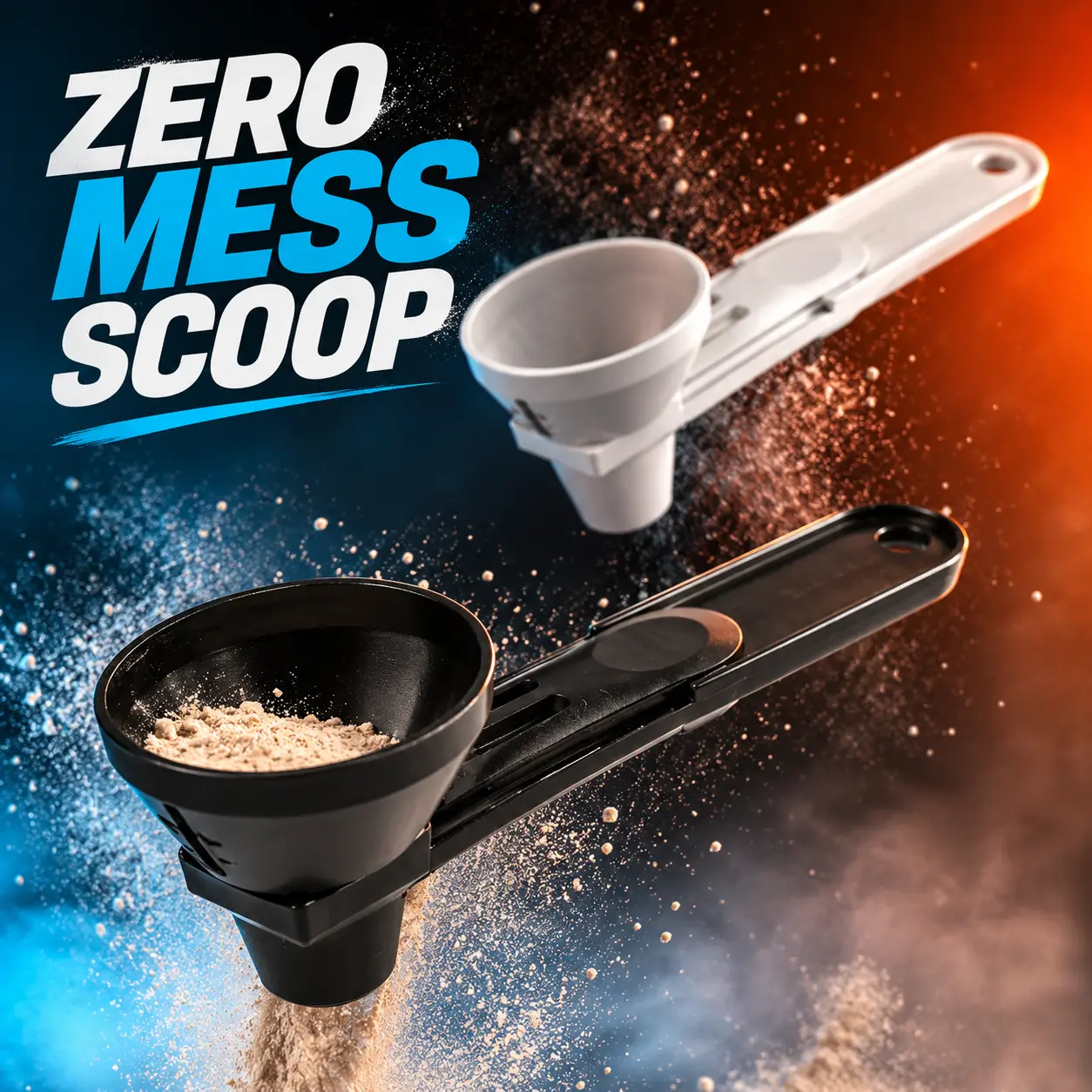 2pc High-Quality Conical Plastic Measuring Spoon Set, Tablespoon-Size Kitchen Utensils for Pre-Workout Supplements, Coffee Preparation