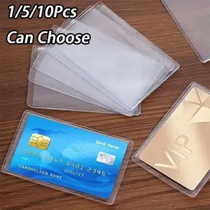 Transparent PVC Waterproof Medical Credit Card Holder, Business Social Security ID Protection Case, Suitable for Insurance Metro Driver License, Removable Cardholder