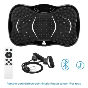 Black lazy person's machine, low-noise multi-level vibration for home use, multifunctional vibration board, portable design for exercise anytime