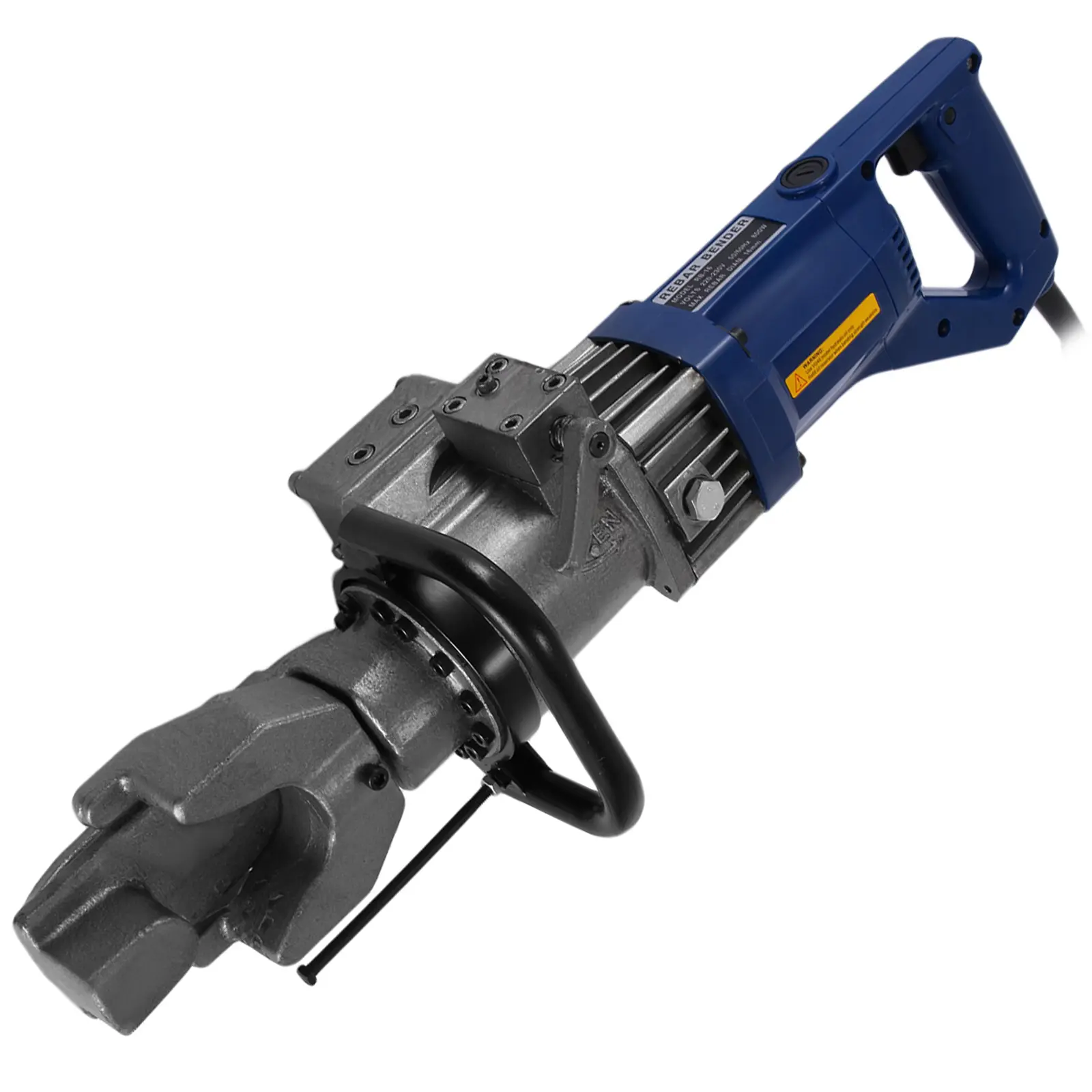 VEVOR 900W Pure Copper Coil Motor Hydraulic Portable Handheld Electric Rebar Bender & Bending Machine, Compact Tool for #5 HRC30 Hardness Rebar, Detachable Positioning Bolt, Ergonomic Grip, Max 130° Bend, Boosts Efficiency for Construction Engineering