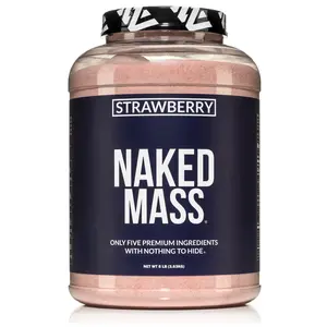 Strawberry Mass Gainer Protein Supplement | Naked Mass - 8LB