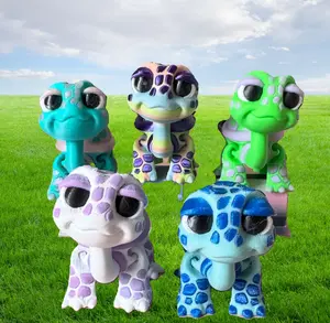 Tortoise Turtles 3D Printed Fidget Articulated - Customizable Design, Unique Shape