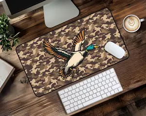 Duck Camo Desk Mat: Large XXL Neoprene Mouse Pad