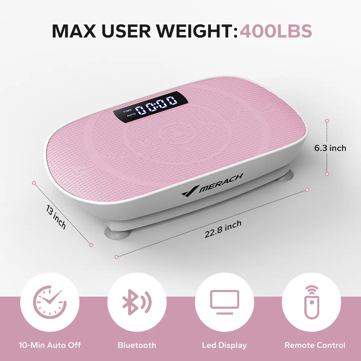 MERACH Vibration Plate Exercise Machine with  Feature Compact Design for Full Body Workout Max User Weight 400LBS Home Gym Equipment OutdoorFun TikTokShopBlackFriday SpringStatements