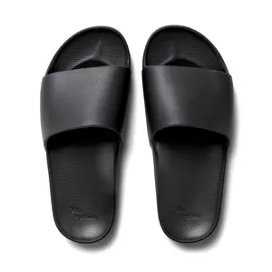 Arch Support Slides - Comfortable & Supportive Slippers for Women - Black - Archies Footwear