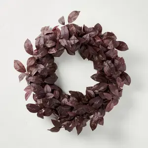 26" Black Plum Leaf Fall Wreath - Hearth & Hand with Magnolia