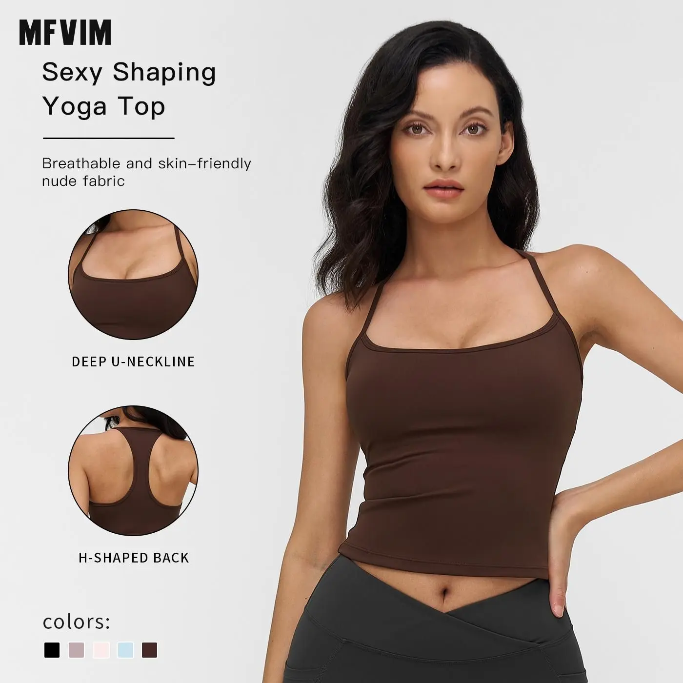 MFVIM Women's Solid Wirefree Strappy Supportive Sports Bra - Quick-Dry, Breathable Balconette Gym Bralette for Yoga, Indoor Athletic Activities, Strappy Sports Bra, Supportive Gym Bra,summerwins,travel essentials,camping essentials