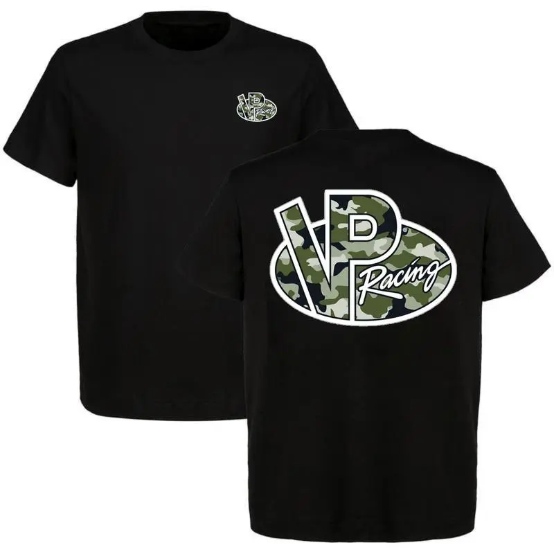 VP Racing Camo Logo T-Shirt, Bold Camouflage Emblem Print, VP Racing Graphic Shirt, Automotive Enthusiasts or Race Team Gear, Garage Workwear or Racing Gift Tee