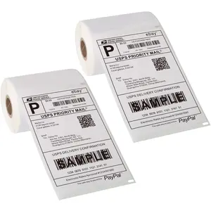 [2 Rolls, 440 Labels] 4”X 6” Postage Thermal Shipping Labels Compatible with Dymo 4XL 1744907 Labelwriter Fangtek