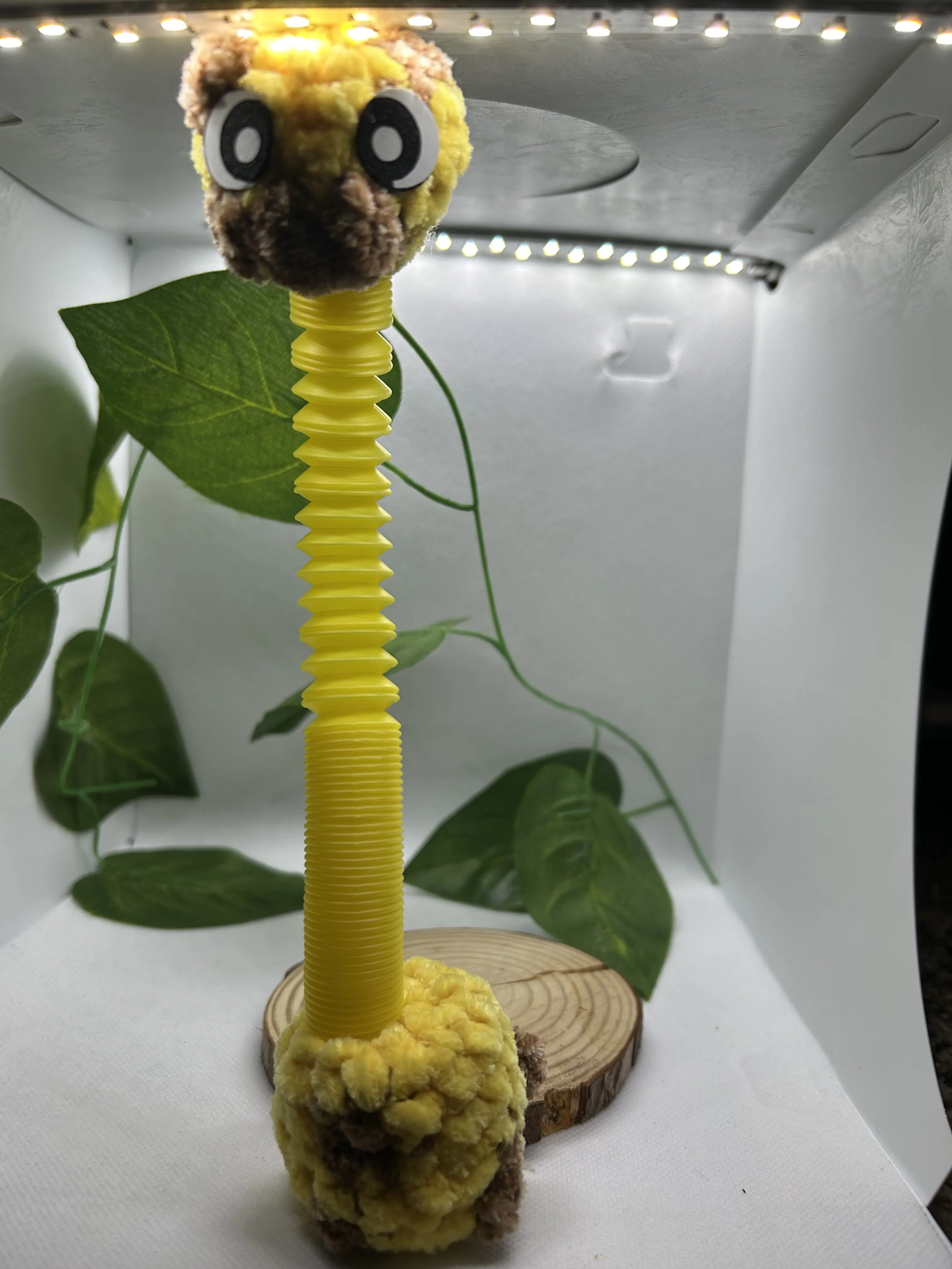 Crochet straw slinkies- Crochet animal Fidgets