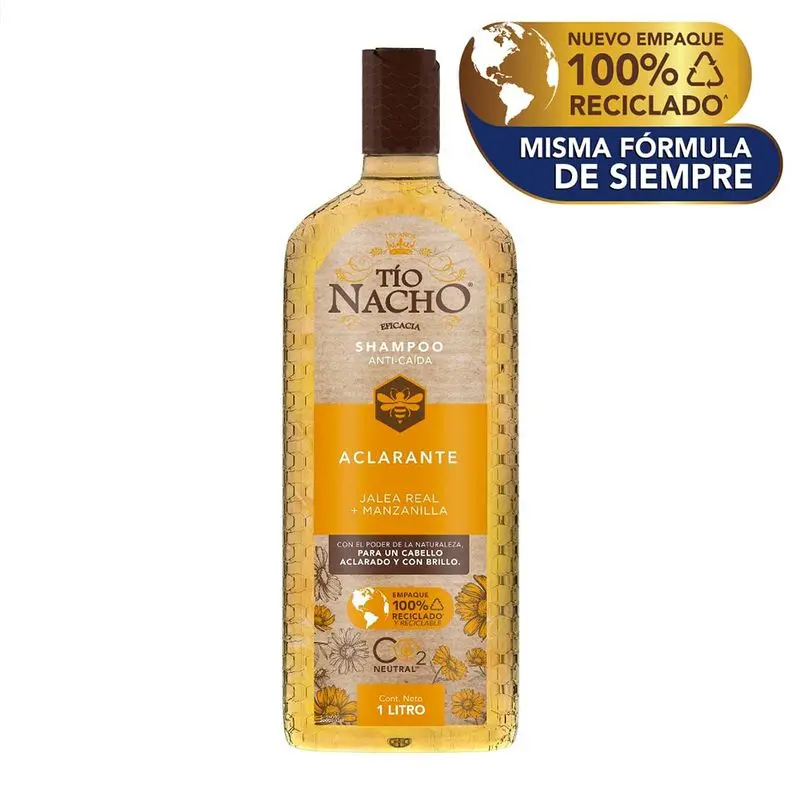 Tio Nacho Shampoo aclarante jalea real y manzanilla x1L