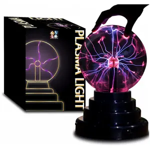Plasma Ball/Light/Lamp, Static Electricity Globe Electric Lightning Ball, Touch Sensitive, USB Powered, Amazing Gift for Parties, Birthday and Holiday, 3 Inch, for Age Over 14 Years Old