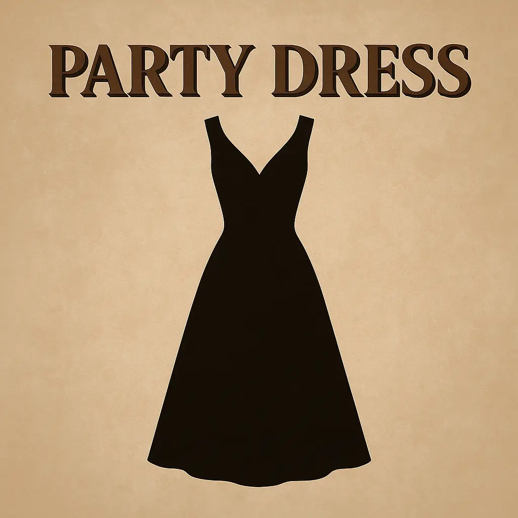 #220 PARTY DRESS ON SCREEEN (Final Sale)
