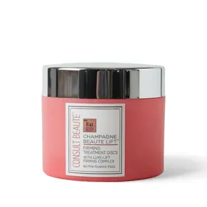 Champagne Lift Firming Facial Discs – Exfoliating & Lifting Pads with AHA Caviar Gold 60ct for Sensitive Skin