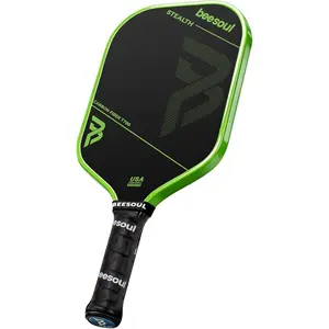 Beesoul Pickleball Paddle, Thermoformed T700 Raw Carbon Fiber with 16mm Honeycomb Core for a Clean Ball Strike, Textured Teflon Surface for Enhanced Spin, USAPA Approved for Adults