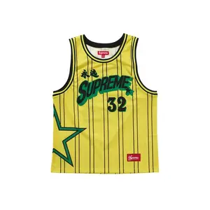 Supreme Men's Star Basketball Jersey Yellow, from StockX