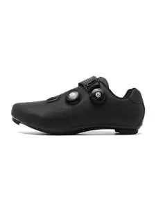 Men's Road Cycling Lock Shoes, Dual Button Adjustment, Breathable Design, Professional Racing Shoes, Sporty Style, All Seasons, Sports Shoes