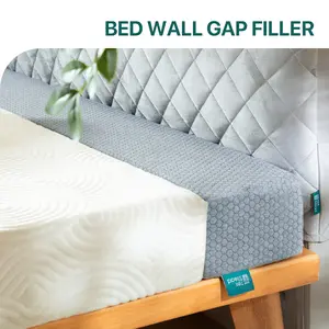 Bed Gap Filler for Headboard, Anti-Slip Bed Side Gap Filler, Stop Pillows from Falling