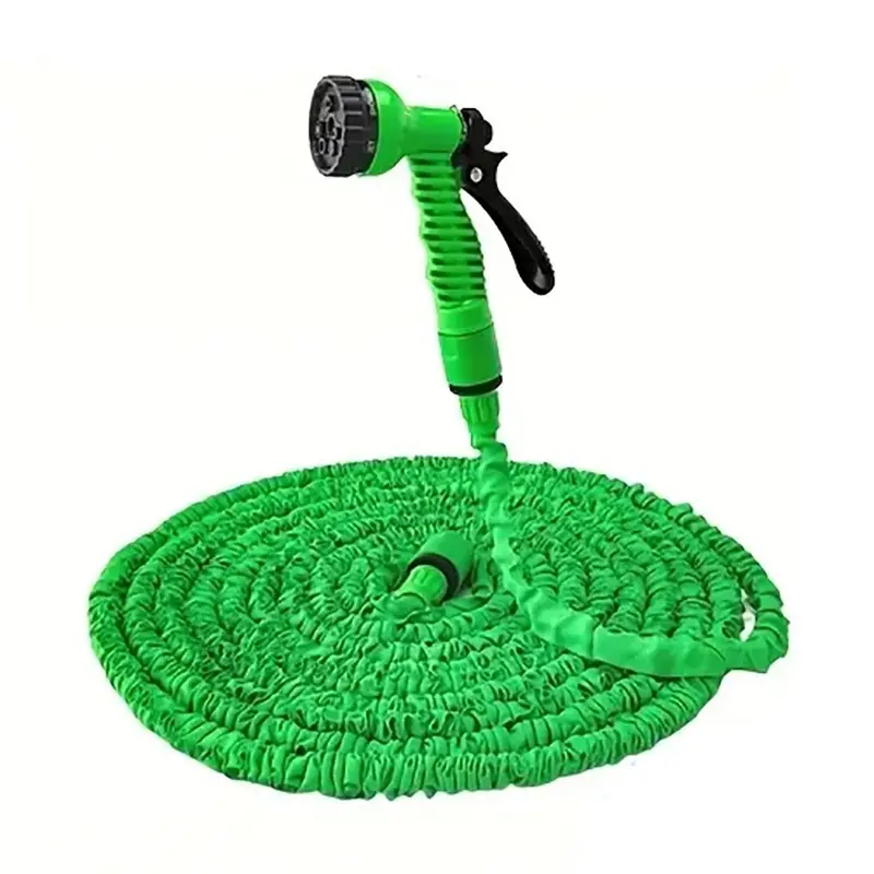 Seven-In-One Adjustable Garden Hose, 15/30/45 Meter Expandable Water Pipe, Three-Way Connector for Lawn Irrigation, Car Washing, Pet Grooming, Garden Hose Connectors