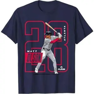 Matt Olson | Atlanta Baseball MLB Players | MLBOLS4025-S T-Shirt
