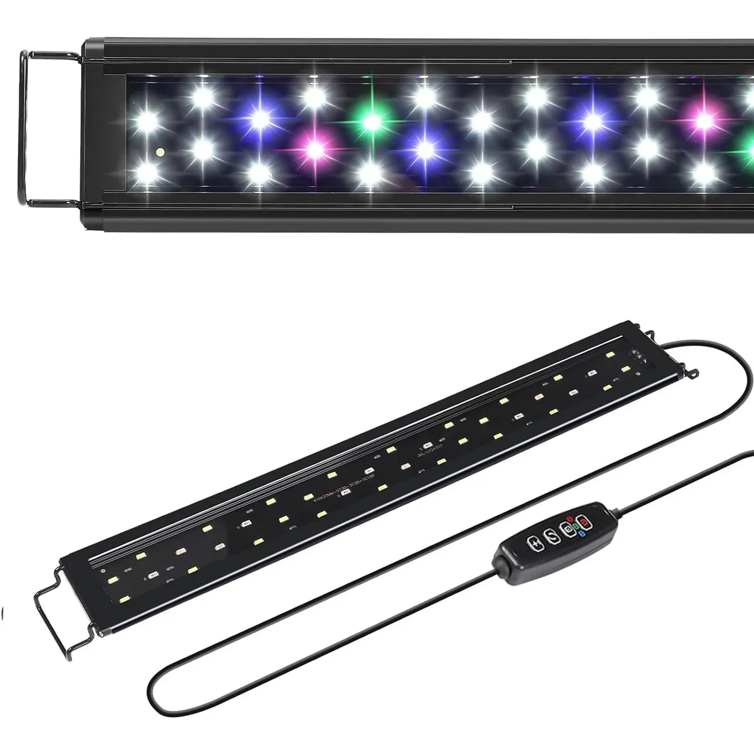 LED Aquarium Light for 30 to 38 Inch Fish , Auto  Off with Timer, Full , Adjustable Brightness,  Moonlight Mode, for  Water Low-to-Mid Light