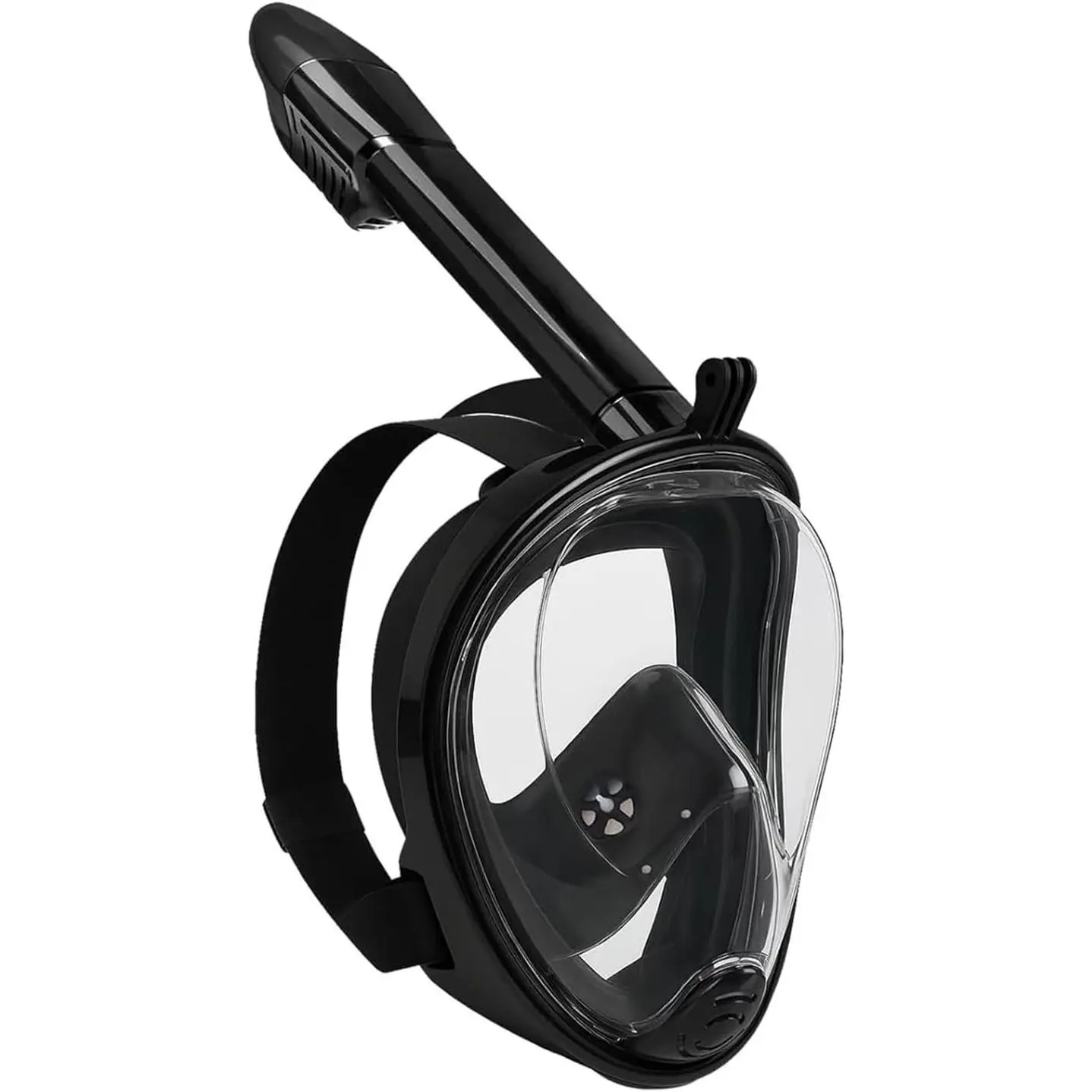 Full Face Snorkel Mask for Adults, 180° Panoramic Anti-Fog Snorkeling Gear with Dry Top System & Camera Mount, Foldable Anti-Leak Design for Travel, Swimming & Ocean Snorkeling