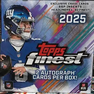 2025 TOPPS FINEST FOOTBALL HOBBY 1 BOX PICK YOUR NUMBER TEAM BREAK #186