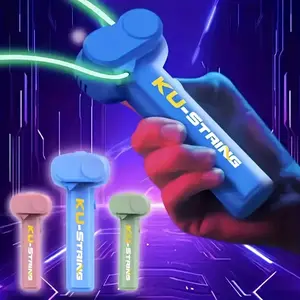 Buy One Get One Free Raves Top Toy Creative Electric Luminous Rope Emitter Toy, USB Rechargeable Handheld Electric Rope Launch, Surprise Holiday Gift Guide, Equipped With 2 Glowing Ropes, Festive Atmosphere Essentials, Party Games