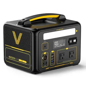 VTOMAN Jump 600X Portable Power Station 600W 1200W Peak 299Wh LiFePO4 Battery 2x 110V/600W AC Outlets 60W PD 12V DC Output for RV Van Camping & Home Backup