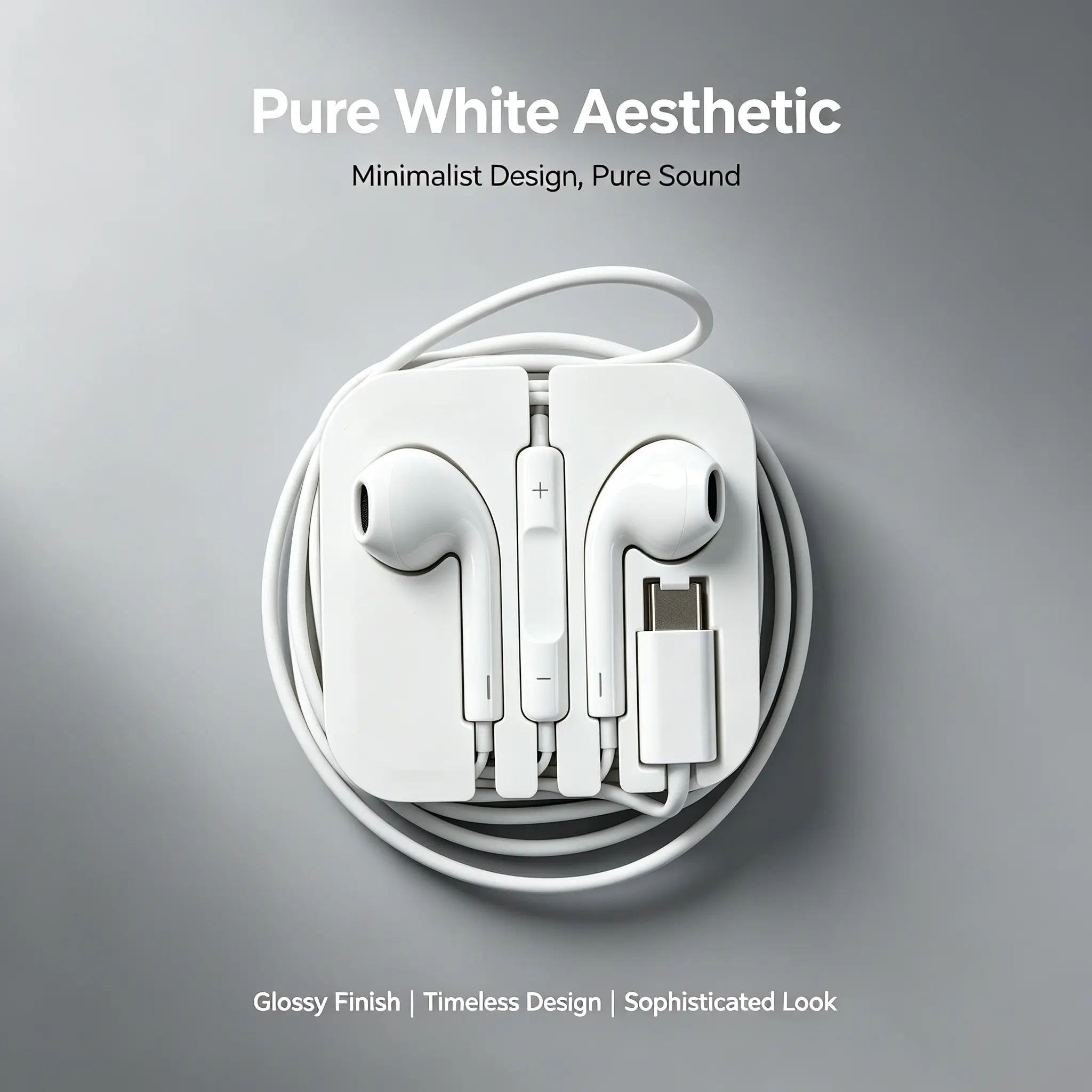 Lightning Wired Earbuds for iPhone, Semi In-Ear Headphones with Built-in Mic & Volume Control, Plug & Play Noise Isolation Wired Earphones with Compact Storage Case for All Apple Devices gadgets stereo wh fashionable white hifi sound quality compatible