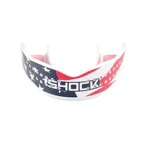 Shock Doctor Trash Talker Stars & Stripes Mouthguard - Low Profile Chrome Finish