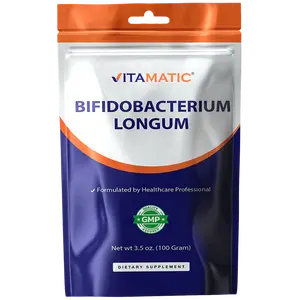 Vitamatic Bifidobacterium Longum Probiotic Powder Digestive Health Support 100 Gram 3.5 OZ 100 Servings US