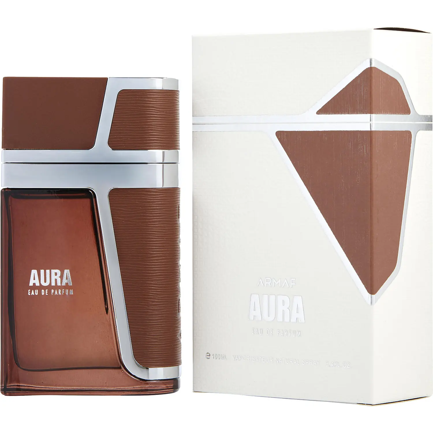 Armaf Aura Eau De Parfum for Men, Long Lasting Scent, Aromatic Woody Fragrance, Warm Spice, Iris Lavender Notes