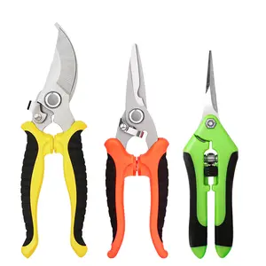 3-Piece Gardening Pruning Shears, Garden Branch Scissors for Landscaping and Horticulture, Heavy Duty