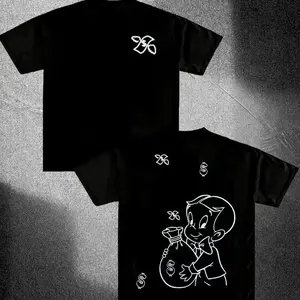 Richie Rich T-Shirt,  Vintage Cartoon Money Graphic Tee, Funny Retro Streetwear Top, Viral TikTok Shirt, Full Colors, For Men, For Women