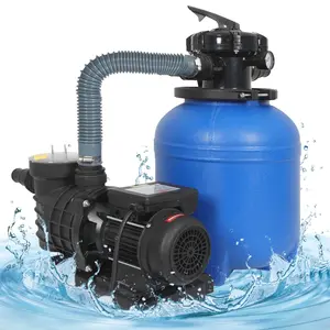 12in Sand Filter Pump with Timer for Above Ground Pool Up to 12046GAL,1/2HP Pool Pump, High-Flow Cleaner Systems with 6-Way Multi-Port Valve, Durable Sand Filter with 40LB Capacity, TP007