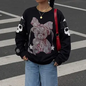 TCH - B Little Bear Hot Diamond Hoodie Unisex Y2k Style