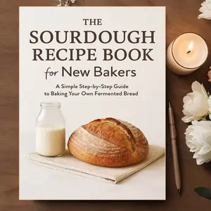 Sourdough Bread Cookbook for Beginners: Step-by-Step Guide to Making Your Own Fermented Breads, Easy Homemade Recipes, Artisan Loaves, and Beginner-Friendly Baking Tips