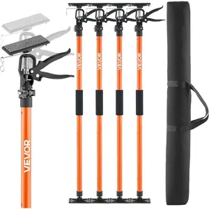 VEVOR Cabinet Jack Support Pole, 2-Pack, 45.7-114.2 Inch Steel Telescopic Quick Support Rod, Adjustable 3rd Hand System up to 154 lbs Capacity for Installing Cabinets, Lifting Drywall, Cargo BarsVEVOR Super Brand Day