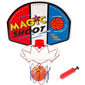 Mini Basketball Hoop for Wall, Office Basketball Mini Hoop Wall Mount Indoor Play with Ball and Pump (16.5”x13”)